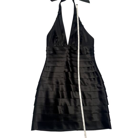 BCBGMAXAZRIA T Bandage Halter Bandage Dress VTG Women’s 10 Tiered Y2K 2000s Club - Picture 8 of 16